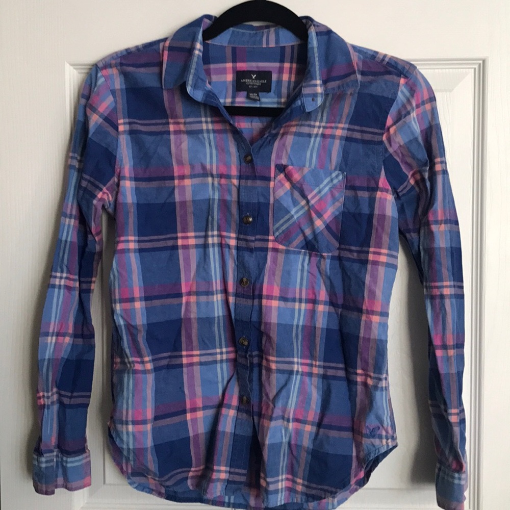 Multicolored Button Down Shirt